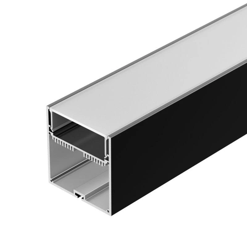 Arlight Профиль SL-LINE-7477-2500 BLACK+OPAL с экраном алюм.  027991
