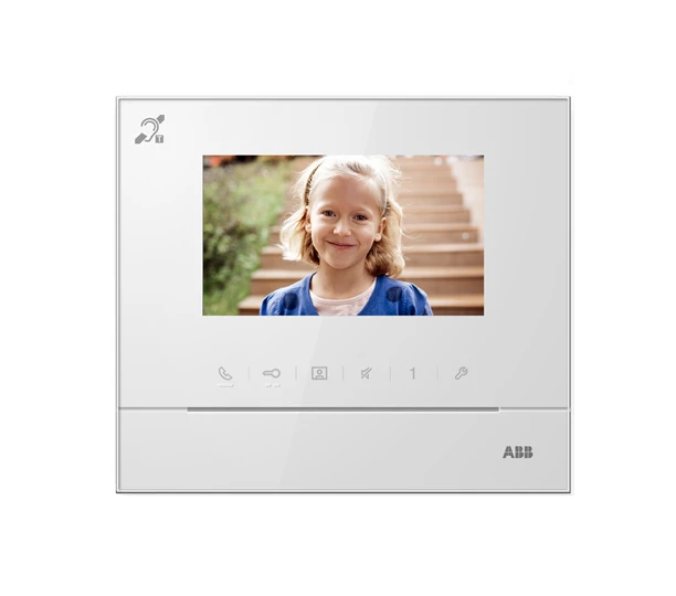 ABB Устройство абонентское 4.3дюйм с индукционной петлей глянцев. бел.  2TMA070020W0058