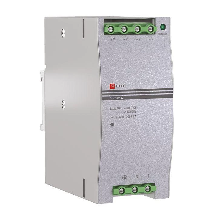 EKF Блок питания 12В DR-75W-12 PROxima dr-75w-12