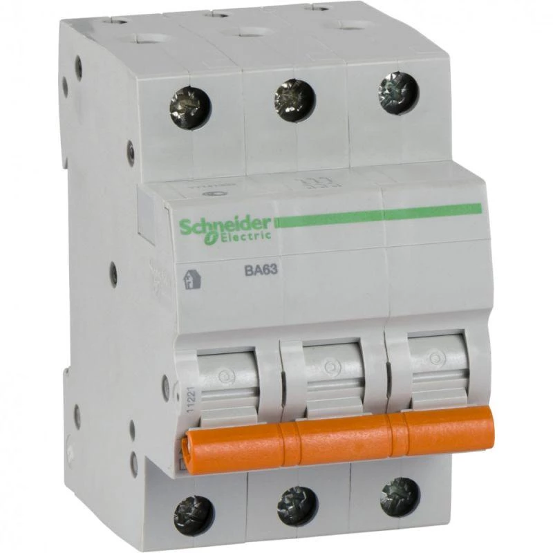Schneider Electric Выключатель автоматический модульный 3п C 6А 4.5кА BA63 Домовой SchE 11221