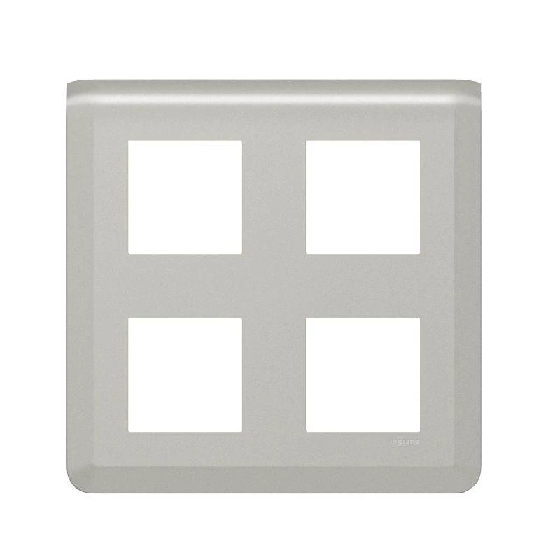 Legrand Рамка 2х2х2мод. Mosaic алюм. Leg 079338L