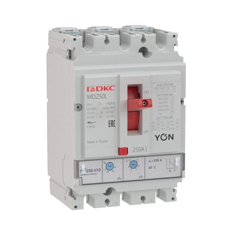 YON (группа DKC) Выключатель автоматический 3п 100А 50кА Ir 0.7…1xIn YON MD250F-TM100