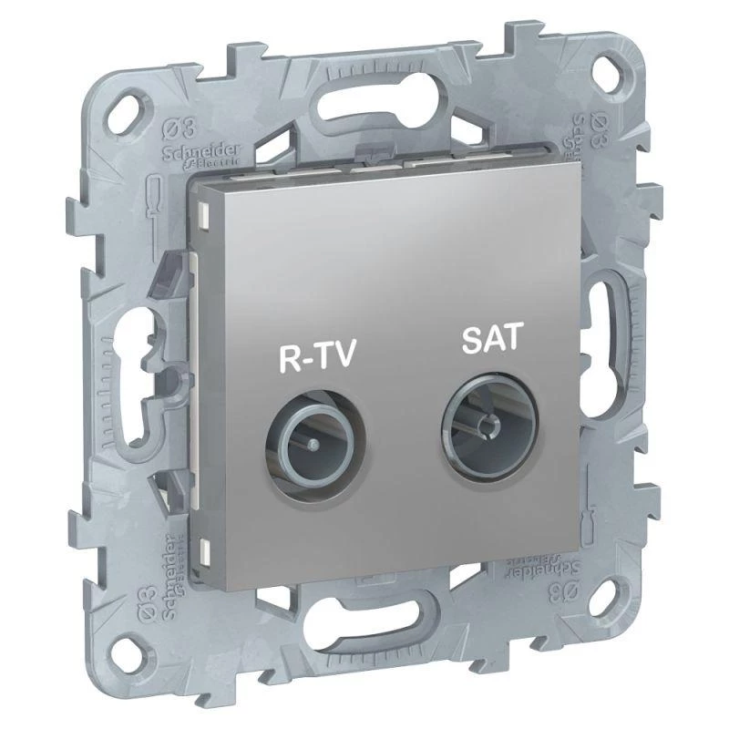 Schneider Electric Механизм розетки R-TV/SAT UNICA NEW оконечная алюм. SchE NU545530