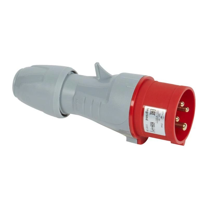 Legrand Вилка мобильная 16А 3К+З 380В IP44 блист. Leg 090104