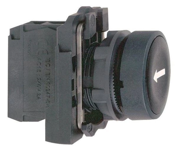 Schneider Electric Кнопка без фикс. 1НO без подсветки черн. с бел. стрел. SchE XB5AA3351