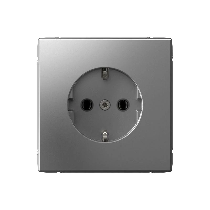 Systeme Electric Розетка ArtGallery 16А с заземл. быстрозажим. клем. механизм сталь SE GAL000943S