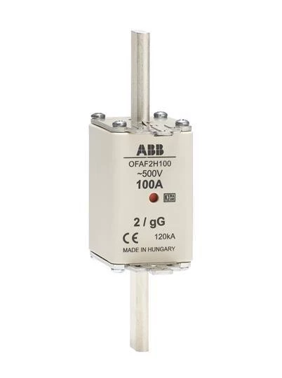 ABB Предохранитель OFAF2H100 100А тип gG размер 2 до 500В  1SCA022627R5380