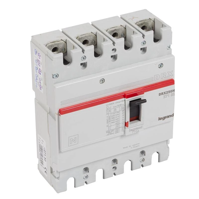 Legrand Выключатель автоматический 4п 175А 36кА DRX250 стационарн. Leg 027132