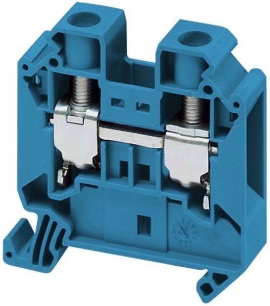 Schneider Electric Клеммник винт. проходной 16кв.мм 2 точки подкл. син. SchE NSYTRV162BL