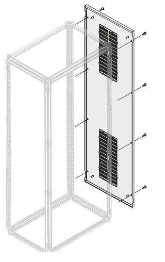 ABB Панель боковая вент. IP30 H=2000мм D=500мм  1STQ007643A0000