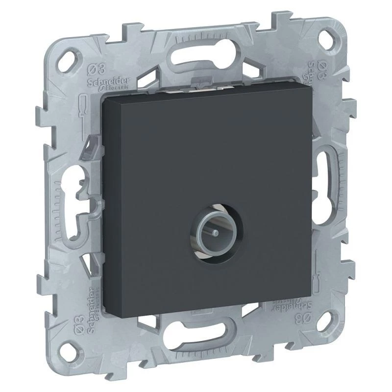 Schneider Electric Механизм розетки TV UNICA NEW оконечная антрацит SchE NU546454