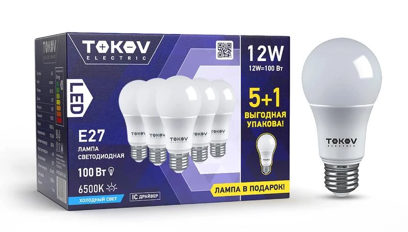 Фото TOKOV ELECTRIC Promo-A60-E27-12-6.5K