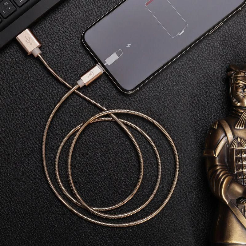 Rexant Кабель USB-Lightning для iPhone/metall/gold/1m/ 18-4249