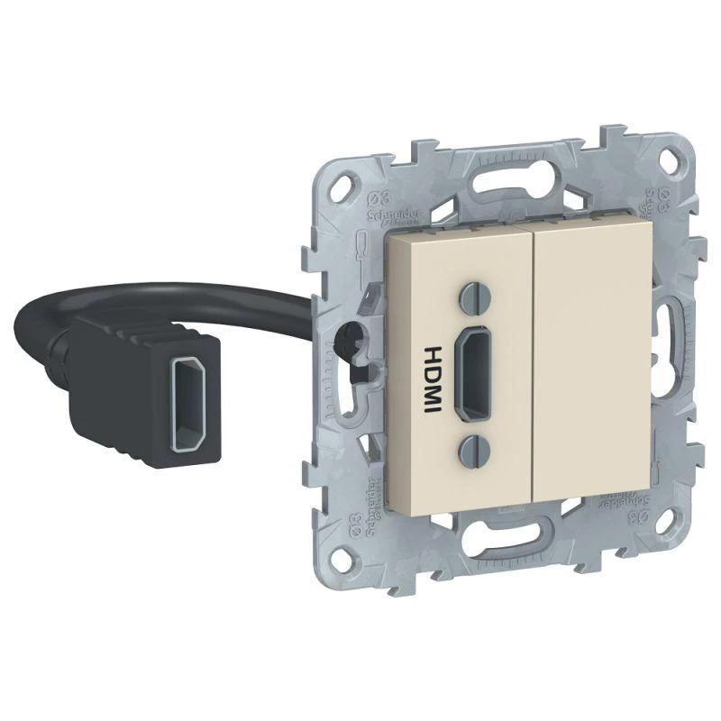 Schneider Electric Механизм розетки HDMI UNICA NEW беж. SchE NU543044
