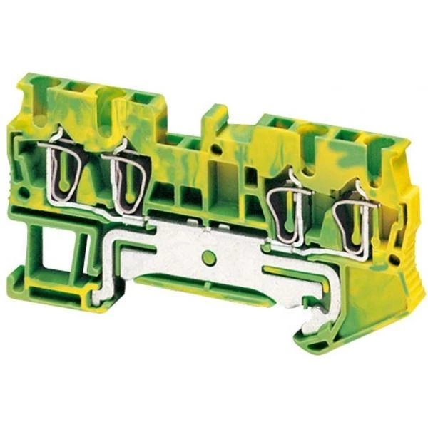 Schneider Electric Клеммник пружинный заземл. 2.5кв.мм 4 точки подкл. SchE NSYTRR24PE