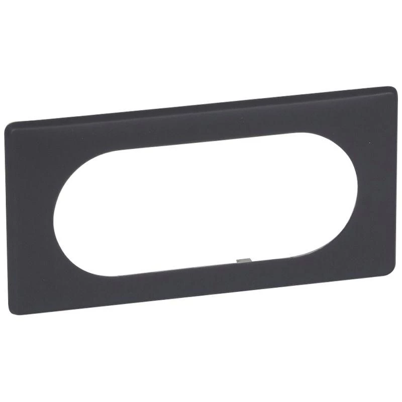 Legrand Рамка 2-м Celiane wide черн. перкаль Leg 066745