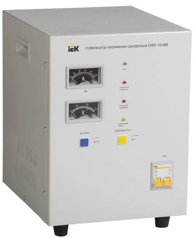 IEK Стабилизатор напряжения СНИ 1/220 10.0кВА 1ф IVS10-1-10000