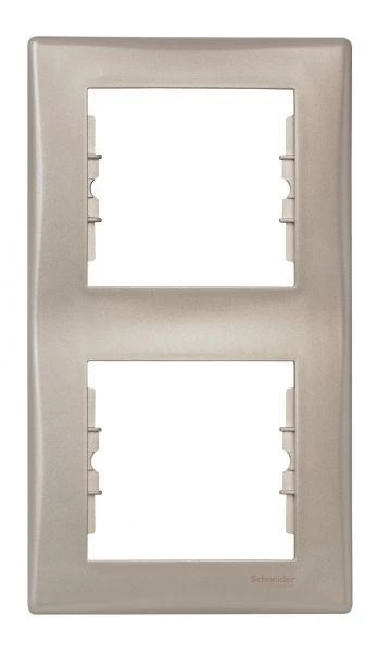 Schneider Electric Рамка 2-м Sedna верт. титан SchE SDN5801168