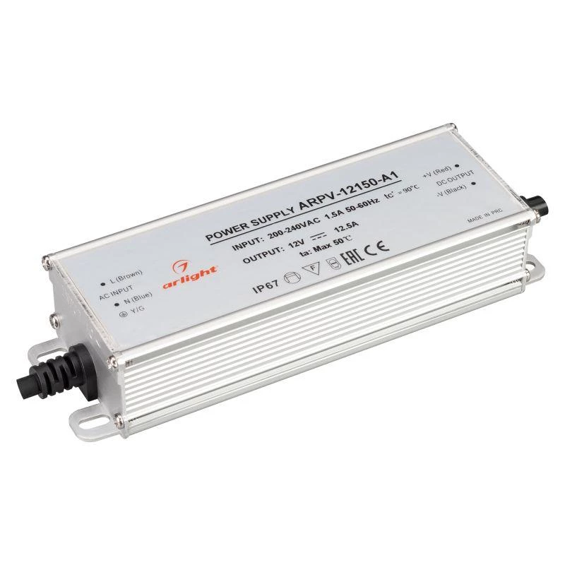 Arlight Блок питания ARPV-12150-A1 150Вт 12В 12.5А IP67 метал.  034206