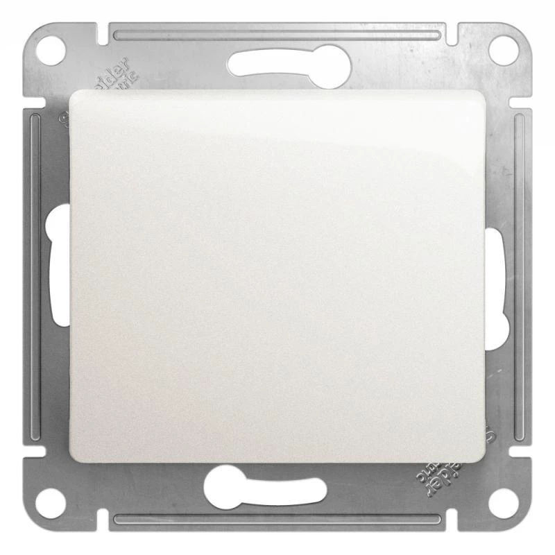 Systeme Electric Кнопка нажимная 1-кл. СП Glossa 10А IP20 (сх. 1) 10AX механизм перламутр SE GSL000615