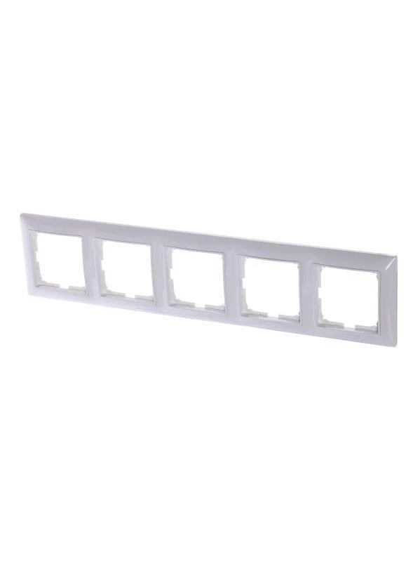 ABB Рамка 5-м с декоративной накладкой альп. бел. 2CKA001725A1483