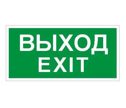 Световые технологии Пиктограмма "Выход/Exit" ПЭУ 011 242х50 PC-M (уп.2шт) СТ 2502000790