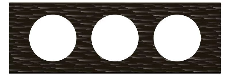 Legrand Рамка 3-м Celiane Corian черн. рифл. Leg 069023