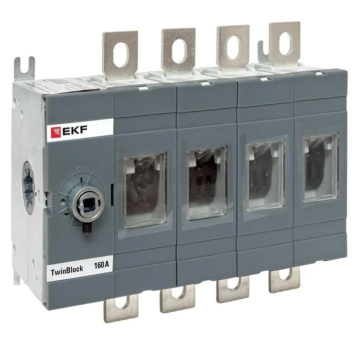 EKF Рубильник 4п 160А без рукоятки управления TwinBlock  tb-s-160-4p