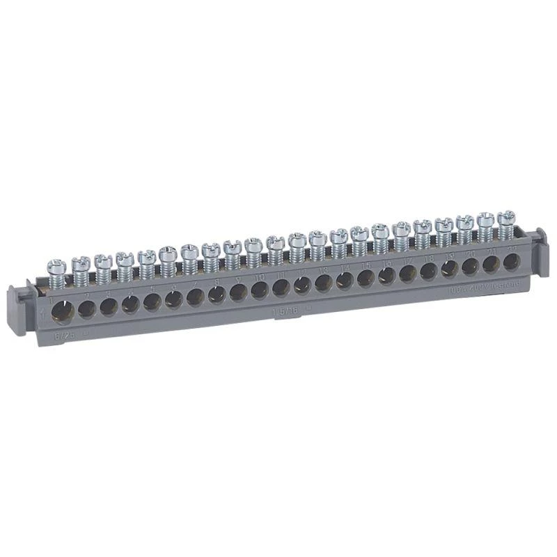 Legrand Клеммник универс. 1х(6-25)+21х(1.5х16) син. Leg 004826