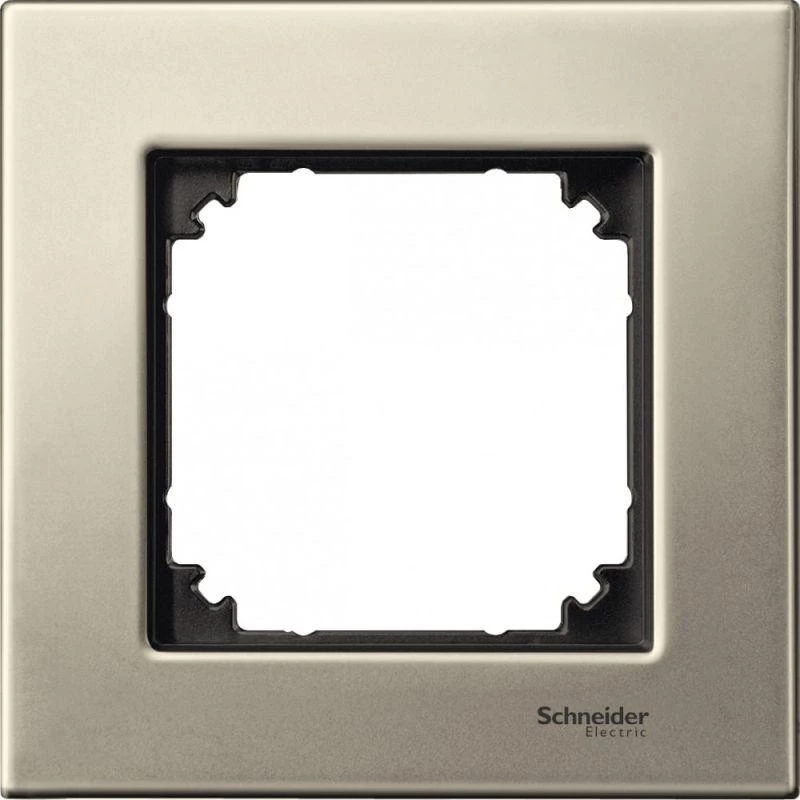 Schneider Electric Рамка 1-м Merten метал. титан SchE MTN403105