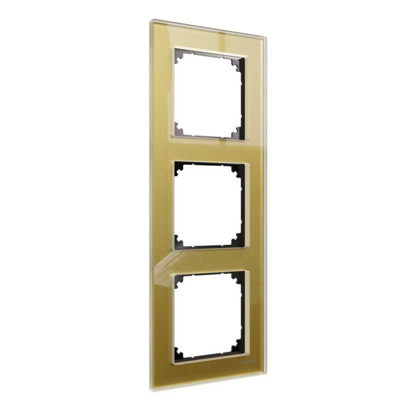 Schneider Electric Рамка 3-м MERTEN M-Elegance стеклянная зол. SM SchE MTN4030-3241