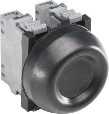 ABB Кнопка KP6-40B с резин. колп. IP66 черн.  1SFA616105R4006