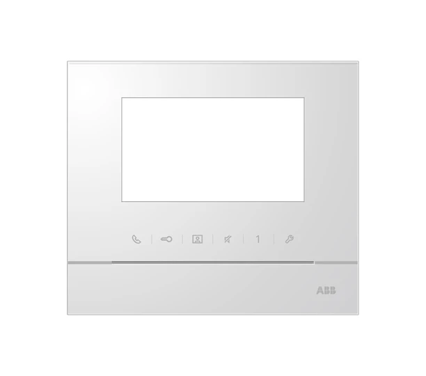 ABB Рамка для абонентского устройства 43 бел. глянцевый  2TMA070130W0051