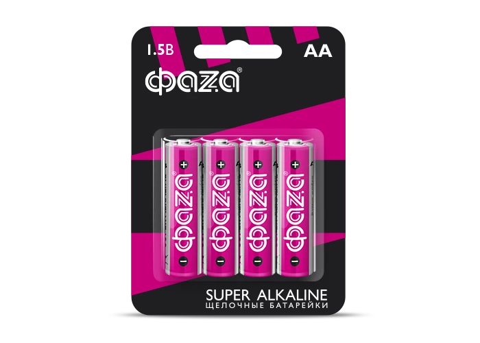 Элемент питания алкалиновый AA/LR6 1.5В Super Alkaline BL-4 (уп.4шт) ФАZА 5000285