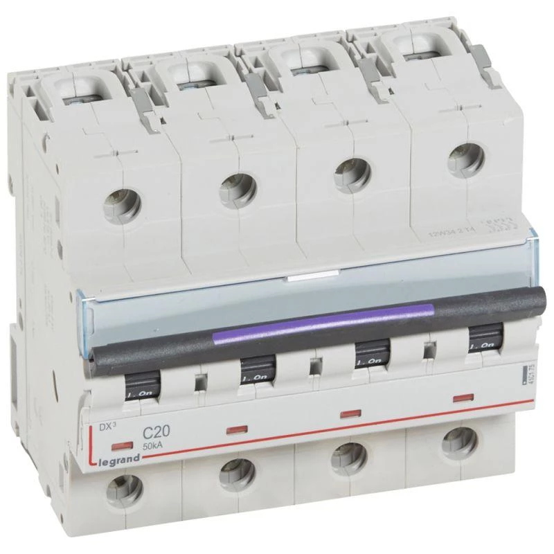 Legrand Выключатель автоматический модульный 4п C 20А 50кА DX3 Leg 410175