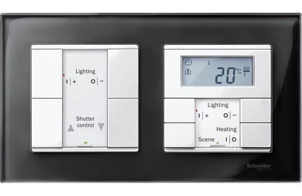 Schneider Electric Рамка 2-м Merten стеклянная черн. оникс SchE MTN404203
