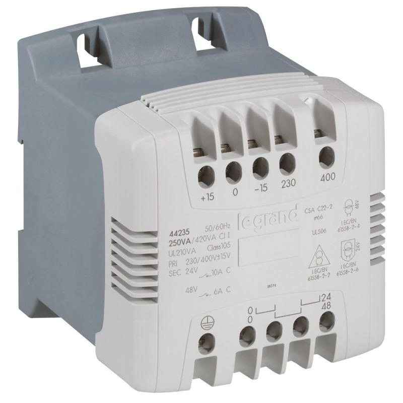 Legrand Трансформатор 1-фазн. 230-400/24-48В 250ВА Leg 044235