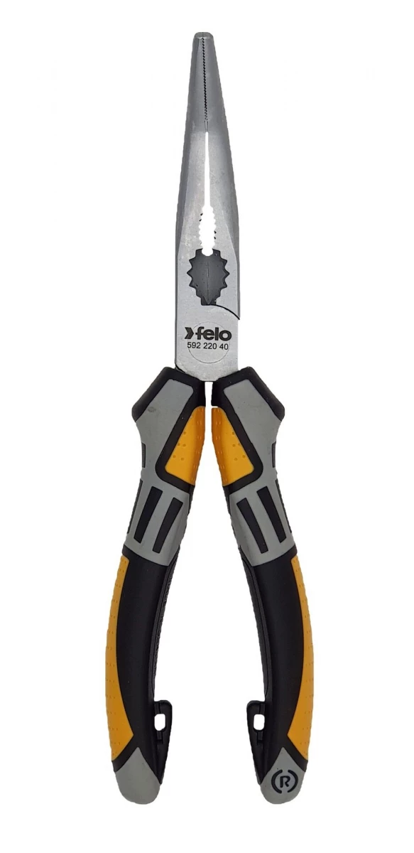 Длинногубцы угловые с резцом 205мм Felo 59222040