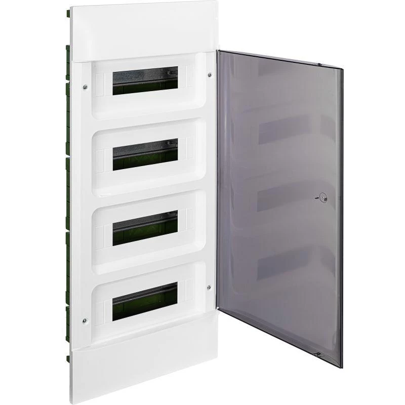 Legrand Щиток пластиковый встраиваемый Practibox S (в полые стены) 4х12 дым. дверь Leg 135574
