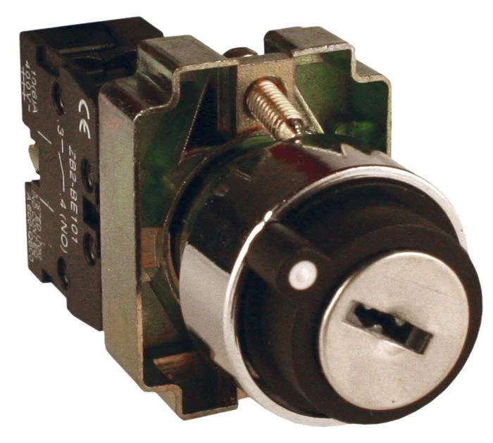 EKF Переключатель BG61 2P с замком (возврат.)  xb2-bg61