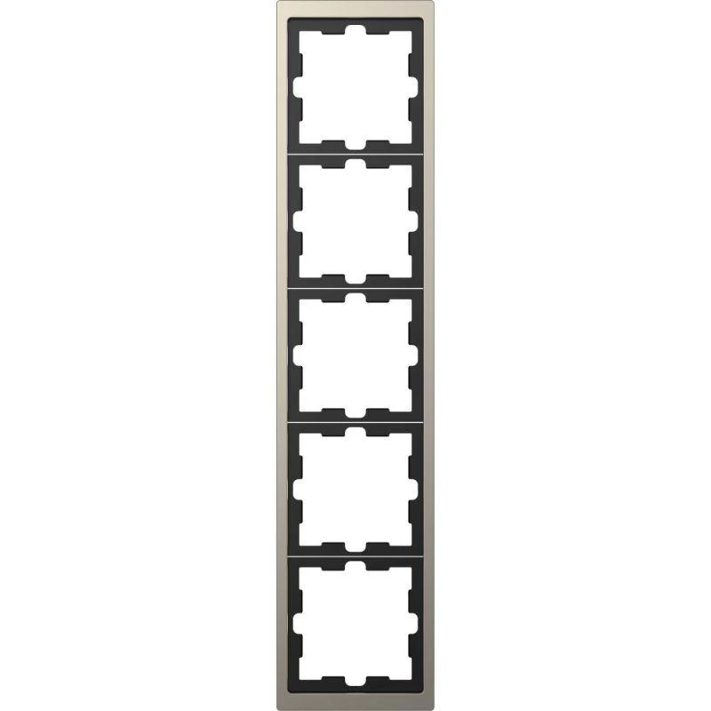 Schneider Electric Рамка 5-м Merten D-Life SD никель SchE MTN4050-6550