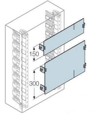 ABB Плата модульная H=150мм для шкафов Gemini (размер 1) 1SL0296A00