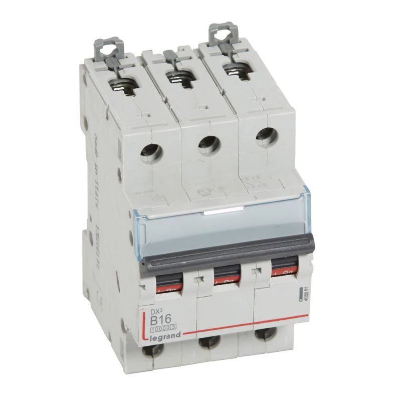Legrand Выключатель автоматический модульный 3п B 16А 16кА DX3 10000 3мод. 400В Leg 408991