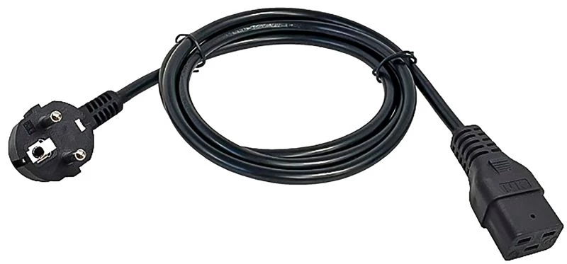 PC-C19D-2M Кабель электропитания PDU 3х1.5 2М C19-Schuko ITK 