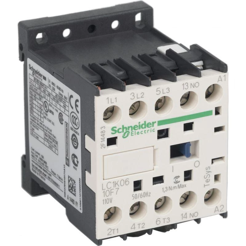 Schneider Electric Контактор 3п 6А K 1НО 110В винтовой зажим SchE LC1K0610F7