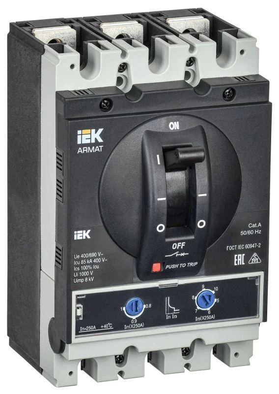 Фото IEK AR-MCCB-3H-085-0250A-ATUC