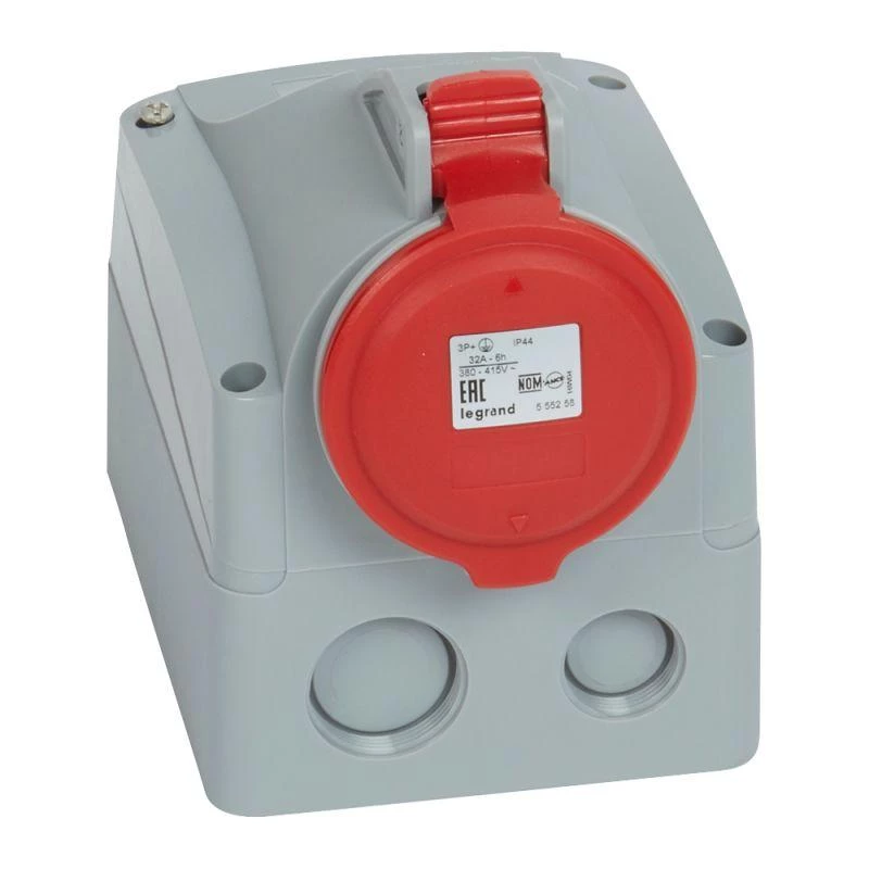 Legrand Розетка накладная 32А 380В 3K+3 IP44 Leg 090161 Leg 090161