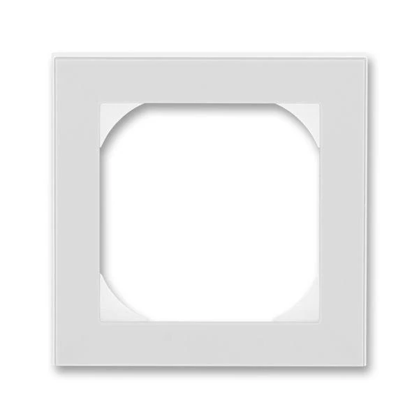 ABB Рамка Levit 1п 55х55 для механизмов BJE сер./бел.  2CHH015510A4016