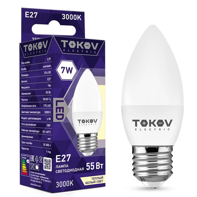 Фото TOKOV ELECTRIC TKE-C37-E27-7-3K