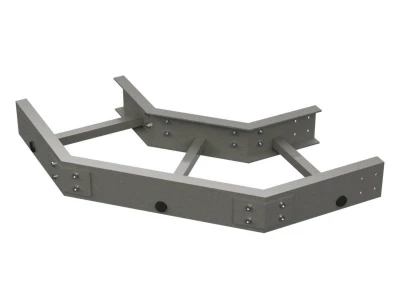 DKC Угол горизонтальный 90град. 100x500 R300 стеклопластик  GLG91050R
